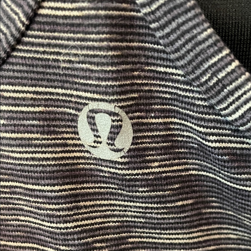 lululemon athletica Power Y Womens 6 Black & Grey Top Yoga Activewear - Picture 3 of 8